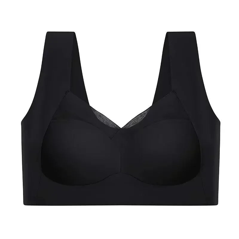 Ice Silk Bras Sexy Thin Bras Seamless Everyday Underwear with Chest Pad Yoga Sports Underwear Women Underwear Accessories